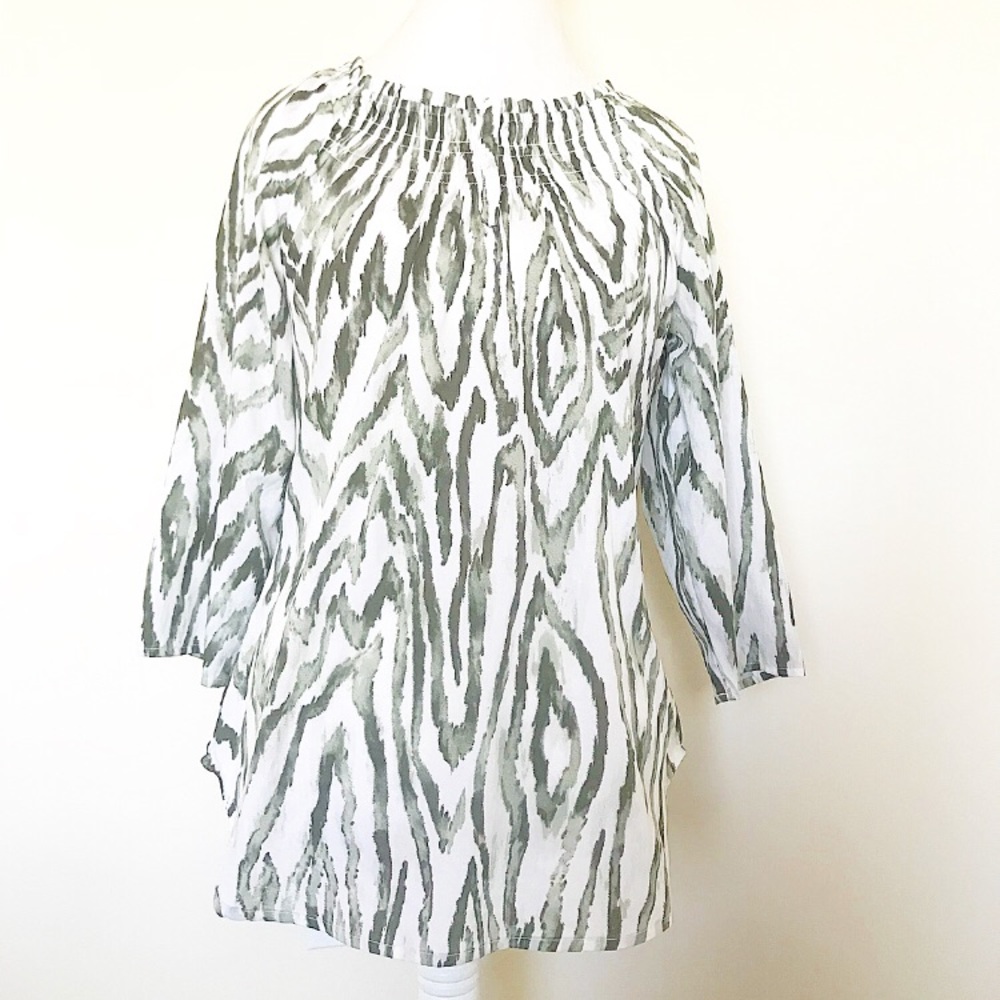 Chico’s Zebra Print Tunic Size 0 (Small) - image 1